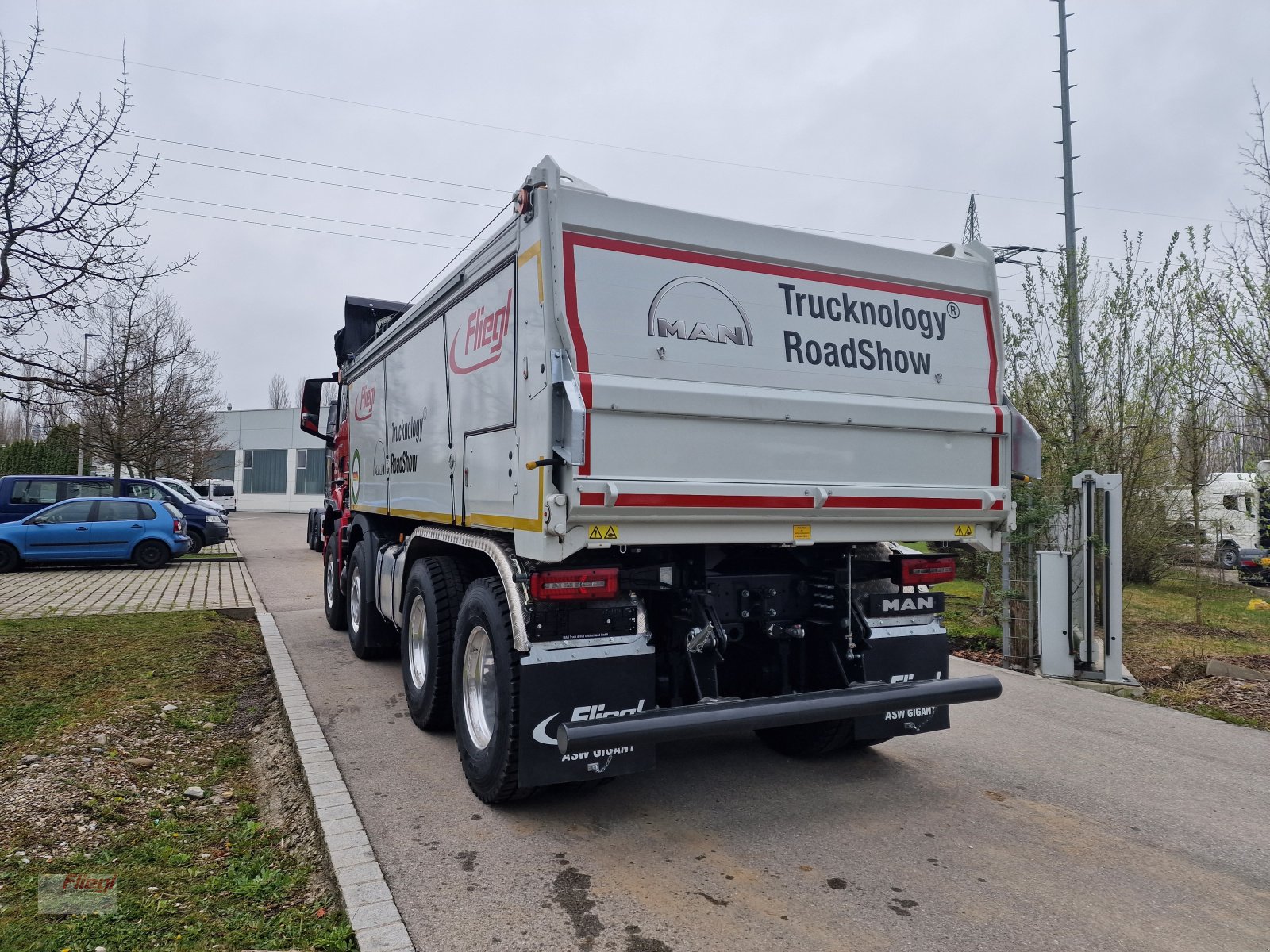 Abschiebewagen Türe ait Fliegl ASW Stone Typ 5229 LKW, Gebrauchtmaschine içinde Mühldorf (resim 5)