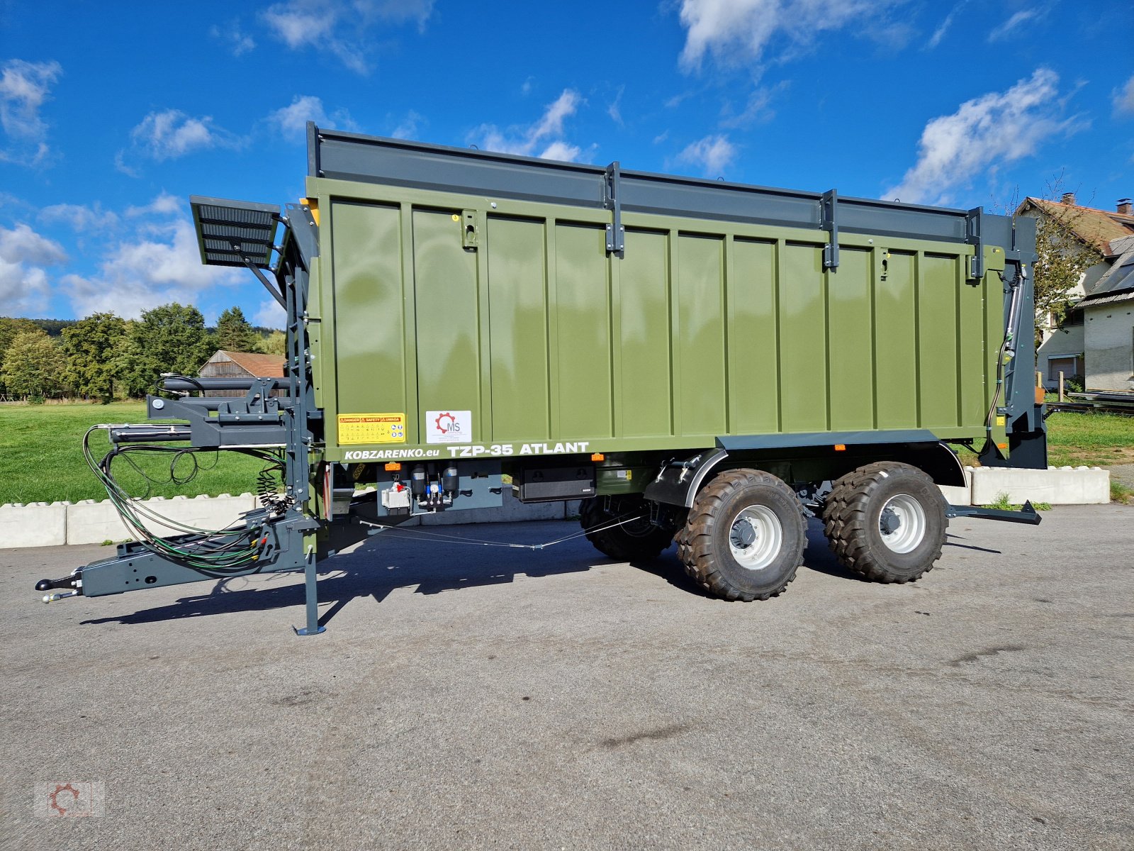 Abschiebewagen типа Kobzarenko TZP 24t 45m³ Zwangslenkung Deichselfederung, Neumaschine в Tiefenbach (Фотография 15)