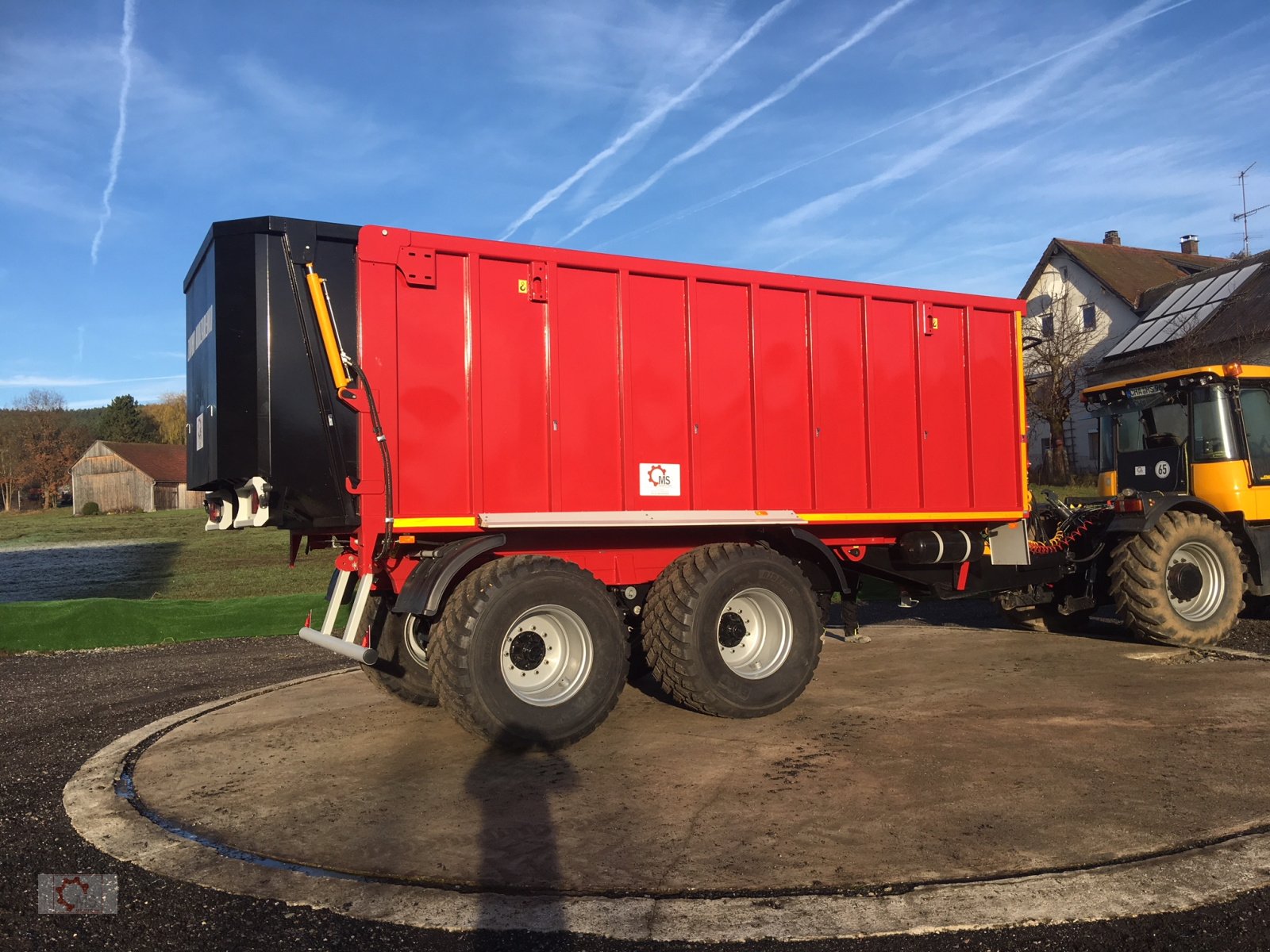 Abschiebewagen a típus Kobzarenko TZP-27 24t 40m³ Lenkachse Deichselfederung, Neumaschine ekkor: Tiefenbach (Kép 2)