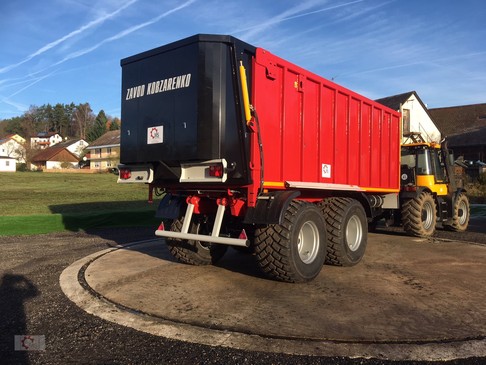 Abschiebewagen a típus Kobzarenko TZP-27 24t 40m³ Lenkachse Deichselfederung, Neumaschine ekkor: Tiefenbach (Kép 3)