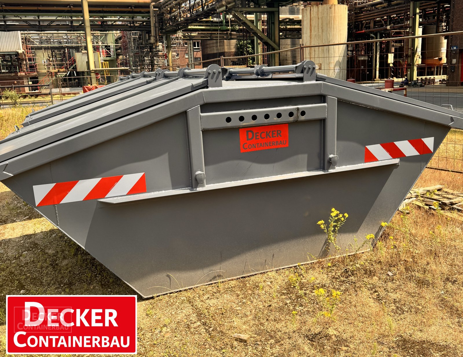 Absetzmulde tipa Decker Container Absetzcontainer, 7m³ mit Stahldeckel, neue DIN, Neumaschine u Armstorf (Slika 1)