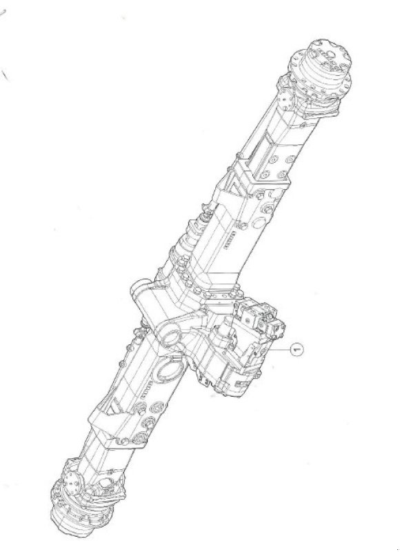 Achsen & Fahrantrieb typu CLAAS Allradachse für Lexion 520-570, 580, Gebrauchtmaschine w Schutterzell (Zdjęcie 4)