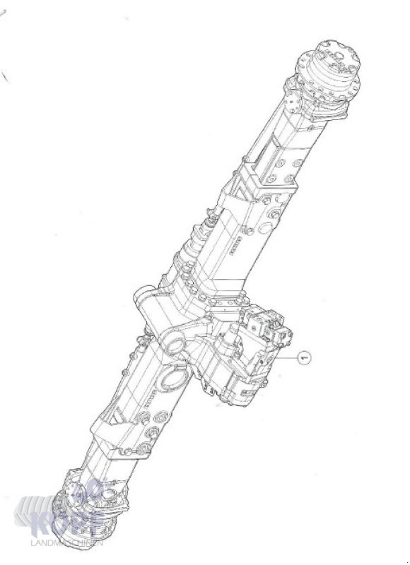 Achsen & Fahrantrieb tipa CLAAS Allradachse für Lexion 520-570, 580, Gebrauchtmaschine u Schutterzell (Slika 4)