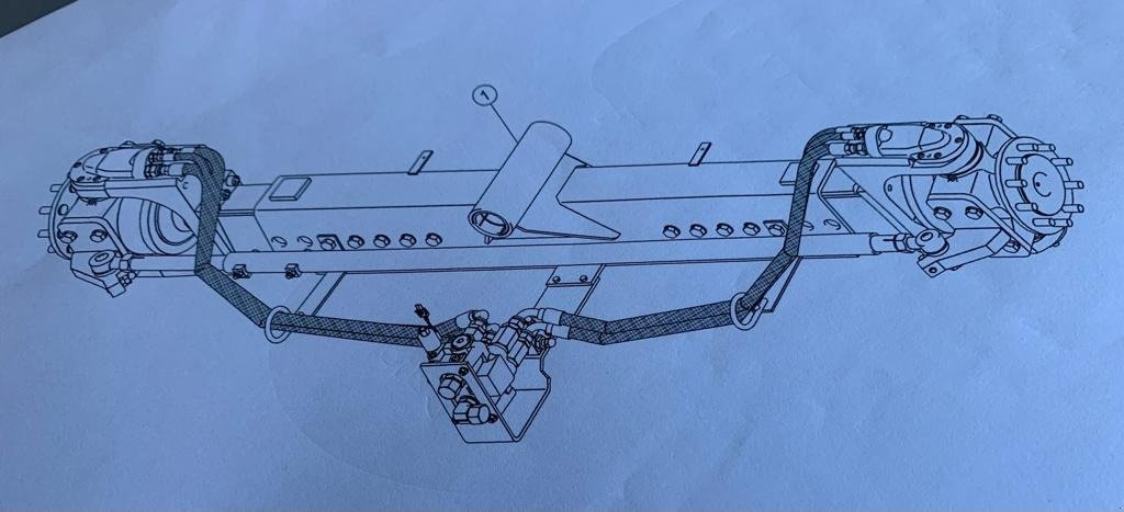 Achsen & Fahrantrieb tipa CLAAS Allradachse, Mudog 80er Bolzen, passend an Lexion, Gebrauchtmaschine u Schutterzell (Slika 1)