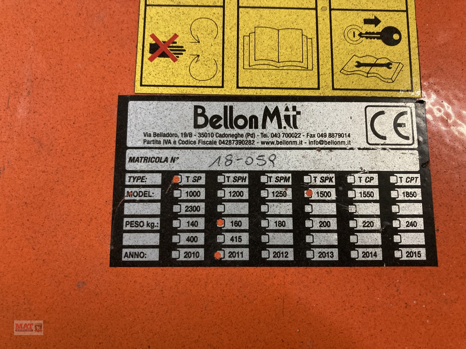 Anbaukehrmaschine del tipo Bellon Mit TSP 1500, Gebrauchtmaschine en Waldkraiburg (Imagen 5)