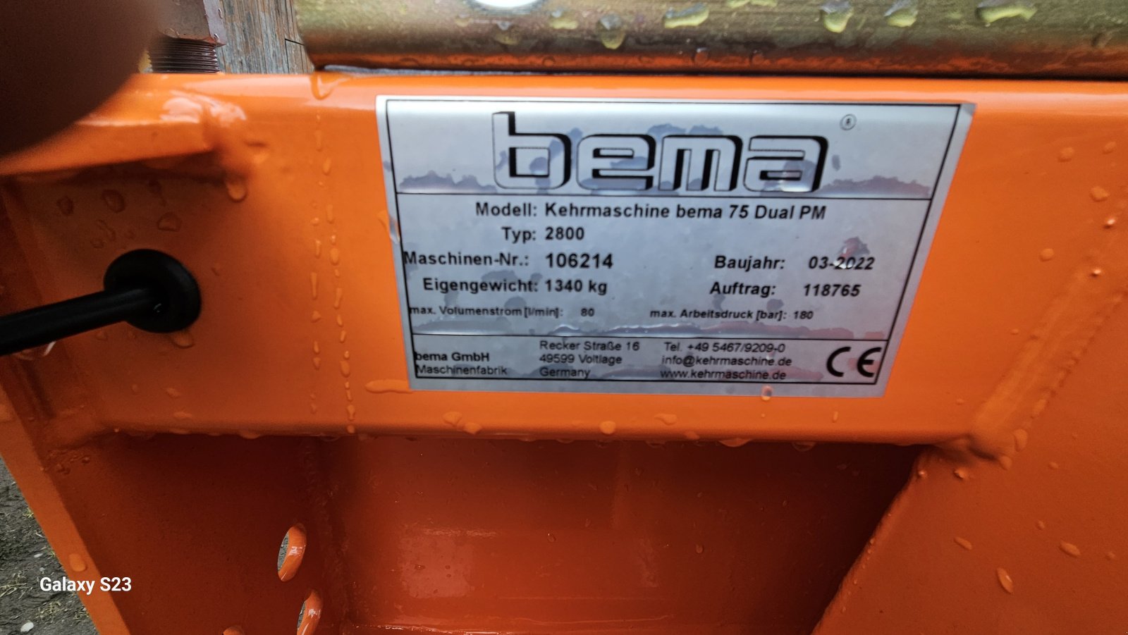 Anbaukehrmaschine a típus Bema Bema 75 Dual Power Master, Neumaschine ekkor: Maroldsweisach (Kép 5)