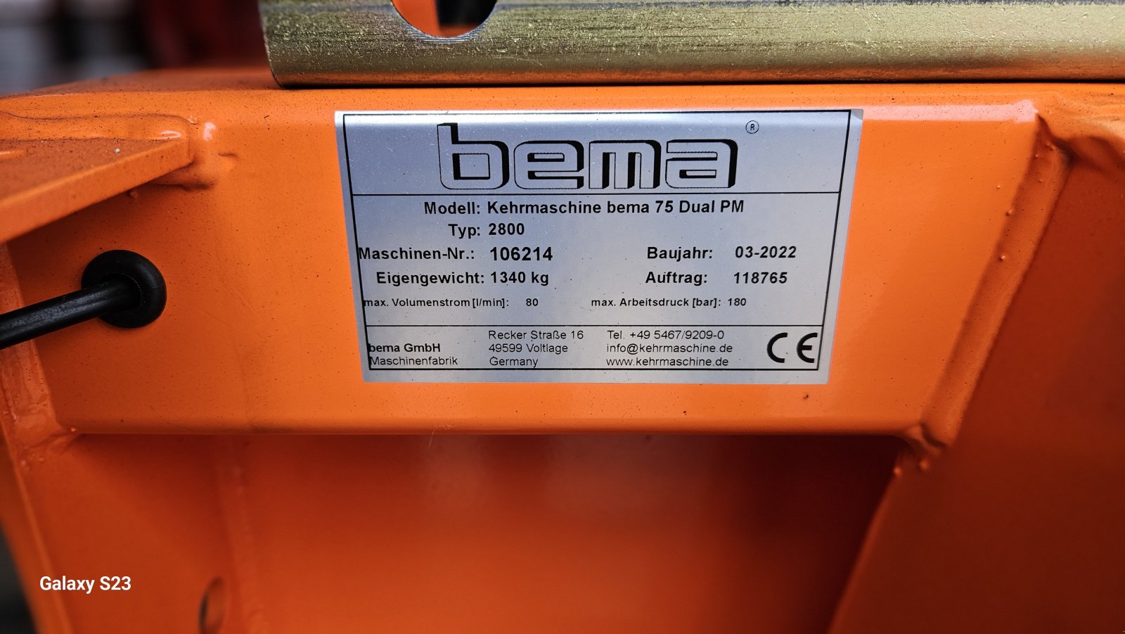 Anbaukehrmaschine Türe ait Bema Bema 75 Dual Power Master, Neumaschine içinde Maroldsweisach (resim 10)