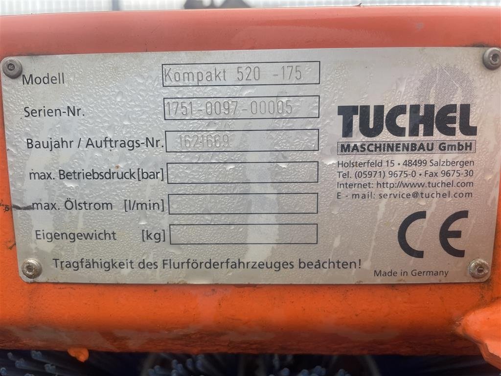 Anbaukehrmaschine typu Tuchel Kompact 175cm PTO, Gebrauchtmaschine w Suldrup (Zdjęcie 4)