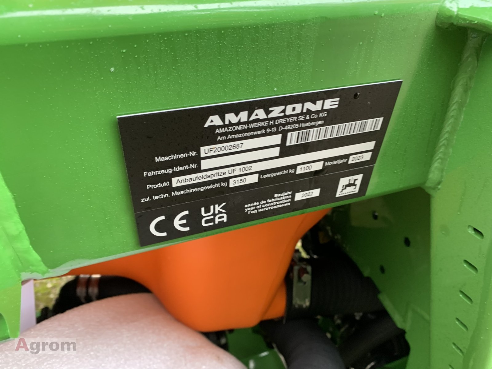 Anbauspritze za tip Amazone UF 1002, Neumaschine u Meißenheim-Kürzell (Slika 10)