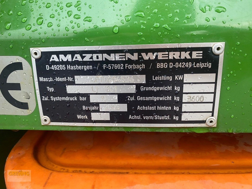 Anbauspritze typu Amazone UF 1801, Gebrauchtmaschine w Ahaus (Zdjęcie 24)