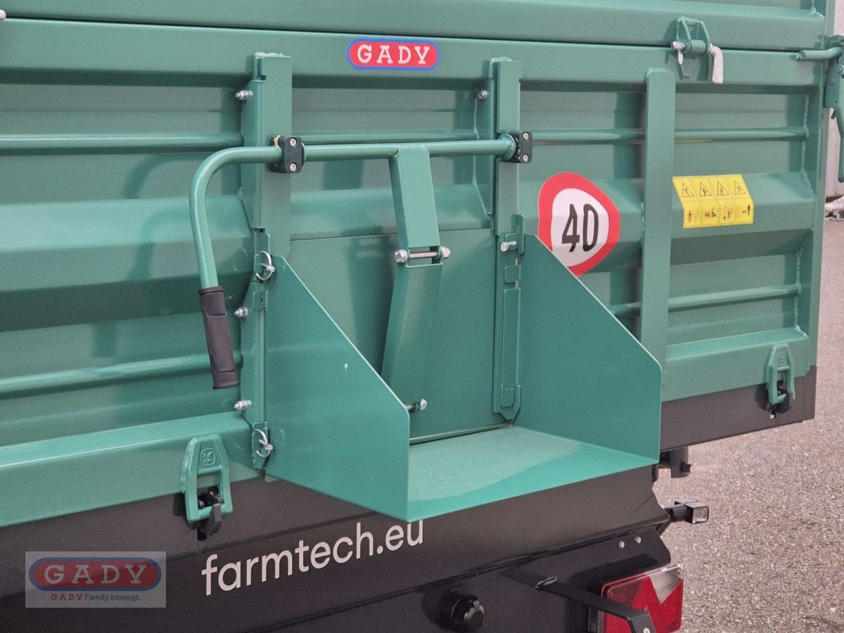 Anhänger Türe ait Farmtech TDK 1100S TANDEM-DREISEITEN KIPPER, Neumaschine içinde Lebring (resim 4)