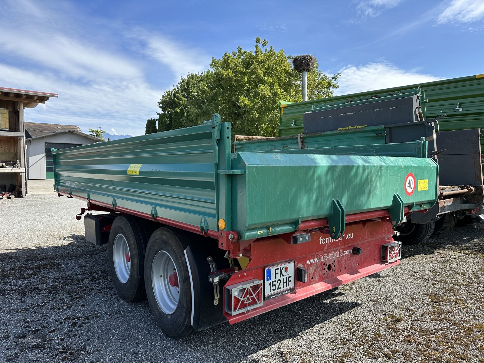 Anhänger tipa Farmtech TDK 1500 Baukipper Hardox Boden Zurrösen, Gebrauchtmaschine u Rankweil (Slika 2)