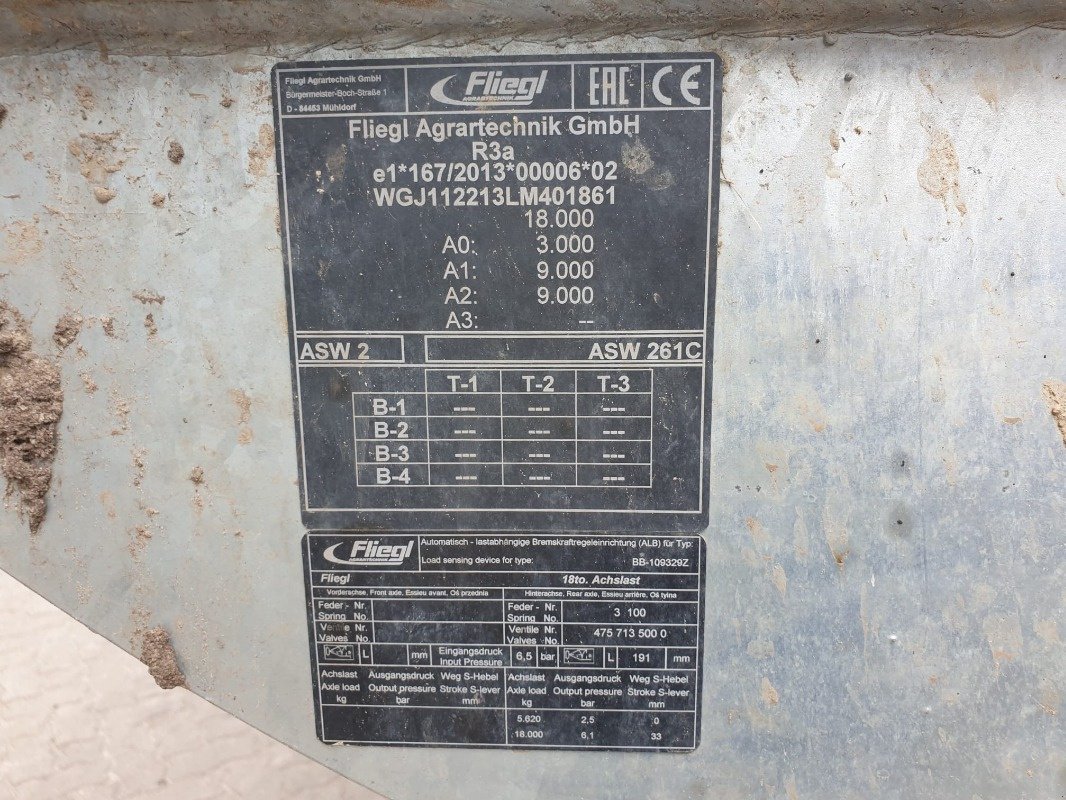 Anhänger del tipo Fliegl ASW 261, Gebrauchtmaschine en Sittensen (Imagen 14)