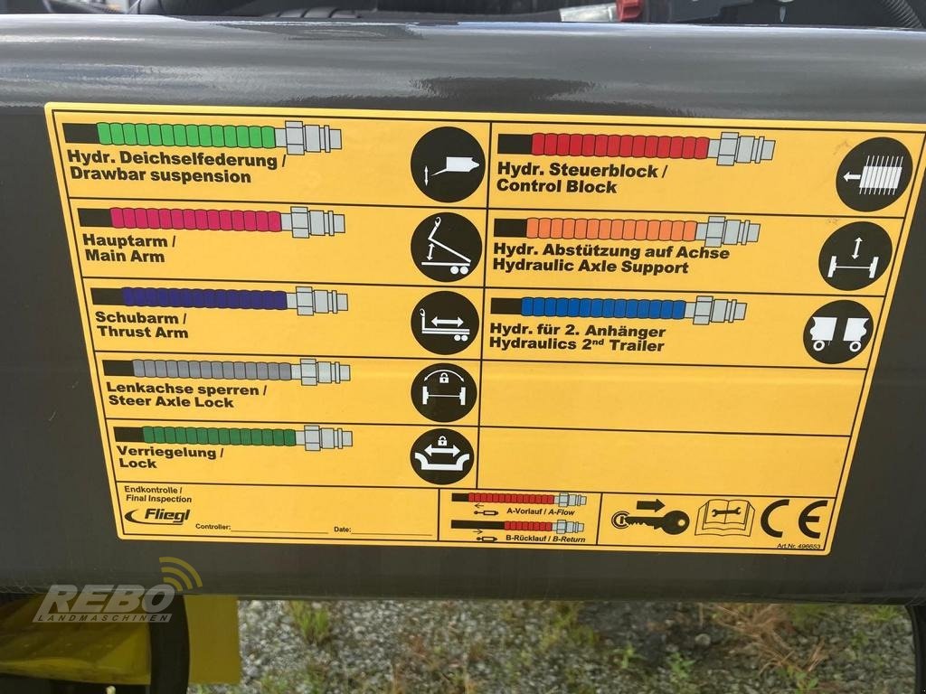 Anhänger Türe ait Fliegl HKL 22, Neumaschine içinde Dätgen (resim 14)