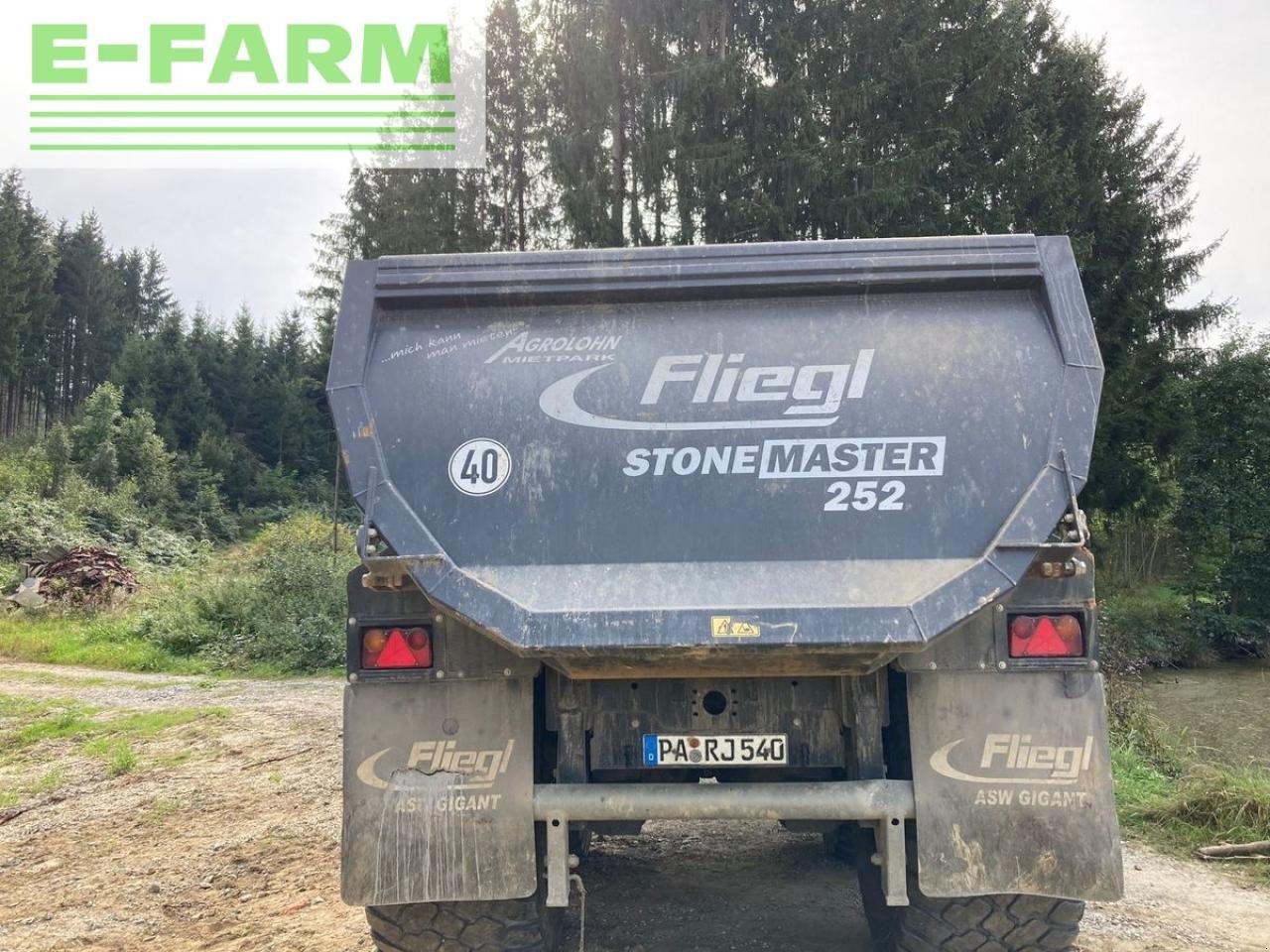 Anhänger typu Fliegl stone master 252 profi tandem, Gebrauchtmaschine w NEUKIRCHEN V. WALD (Zdjęcie 3)