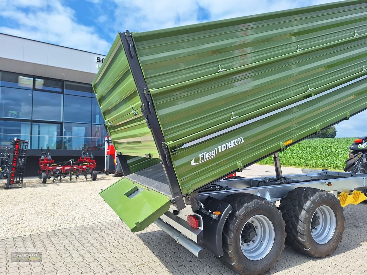 Anhänger del tipo Fliegl Tandem Dreiseitenkipper TDK 160 S, Neumaschine In Aurolzmünster (Immagine 15)