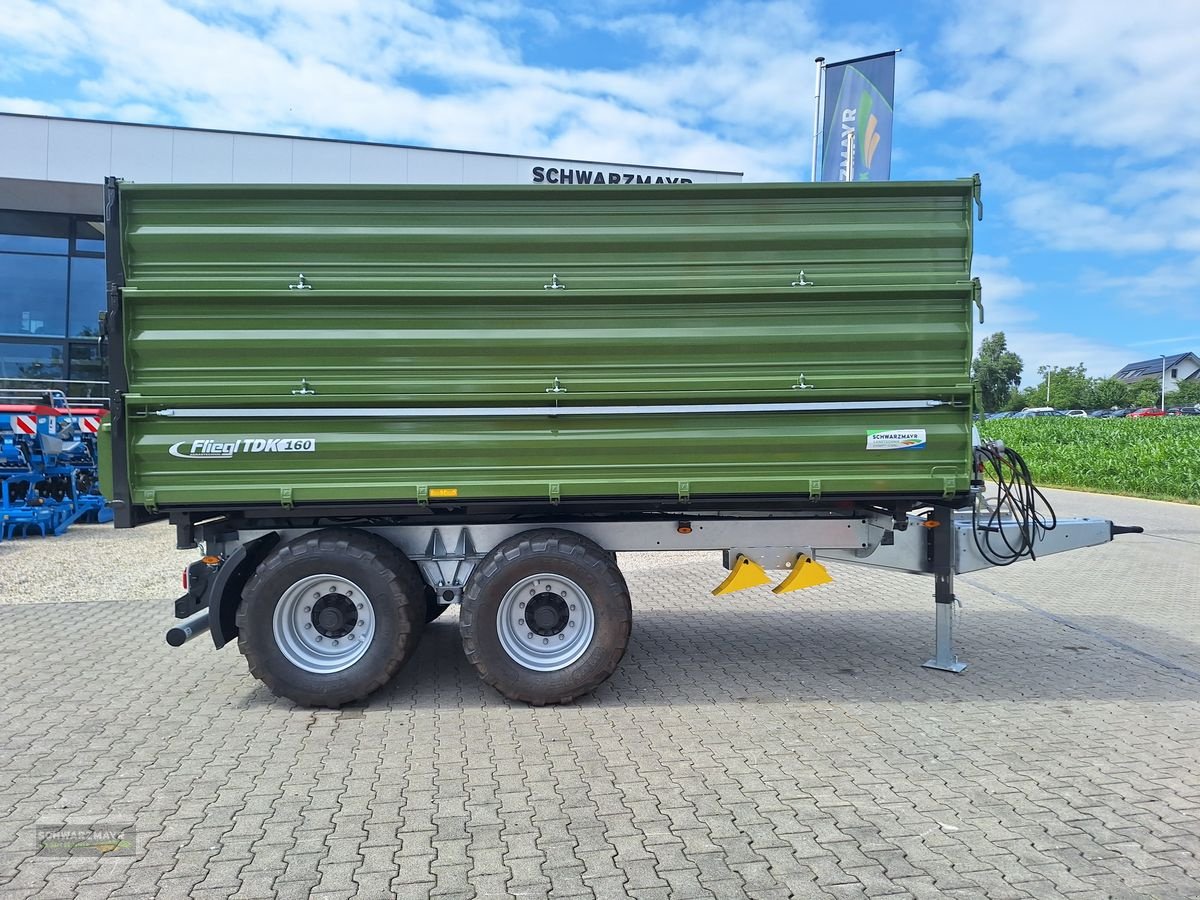 Anhänger del tipo Fliegl Tandem Dreiseitenkipper TDK 160 S, Neumaschine In Aurolzmünster (Immagine 1)