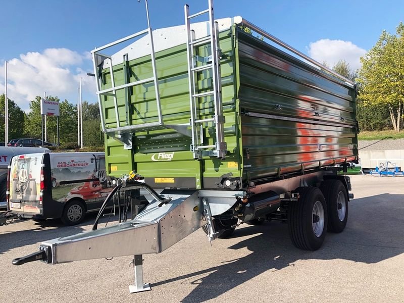 Anhänger van het type Fliegl TDK 200 FOX Tandemkipper, Neumaschine in St. Marienkirchen (Foto 1)