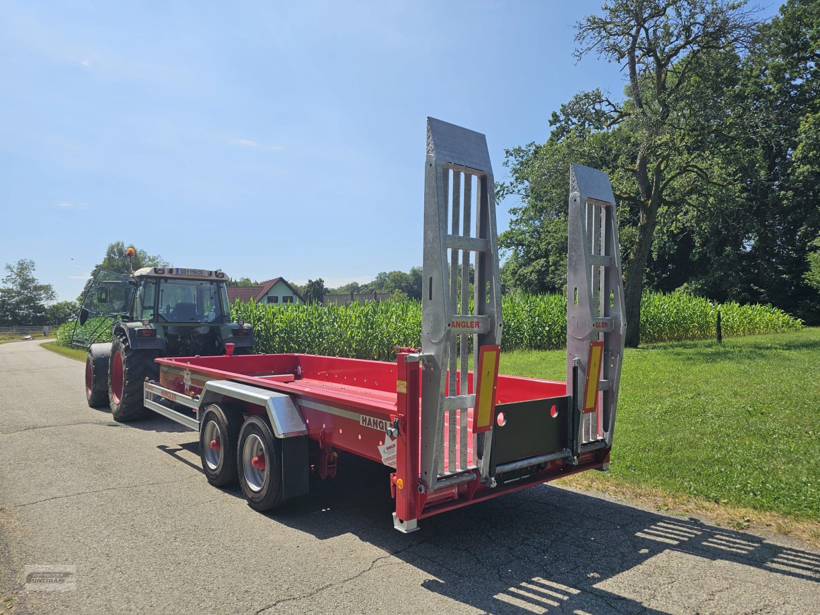 Anhänger typu Fliegl TTS-H 100/Hangler TPS 2, Gebrauchtmaschine v Deutsch - Goritz (Obrázek 5)