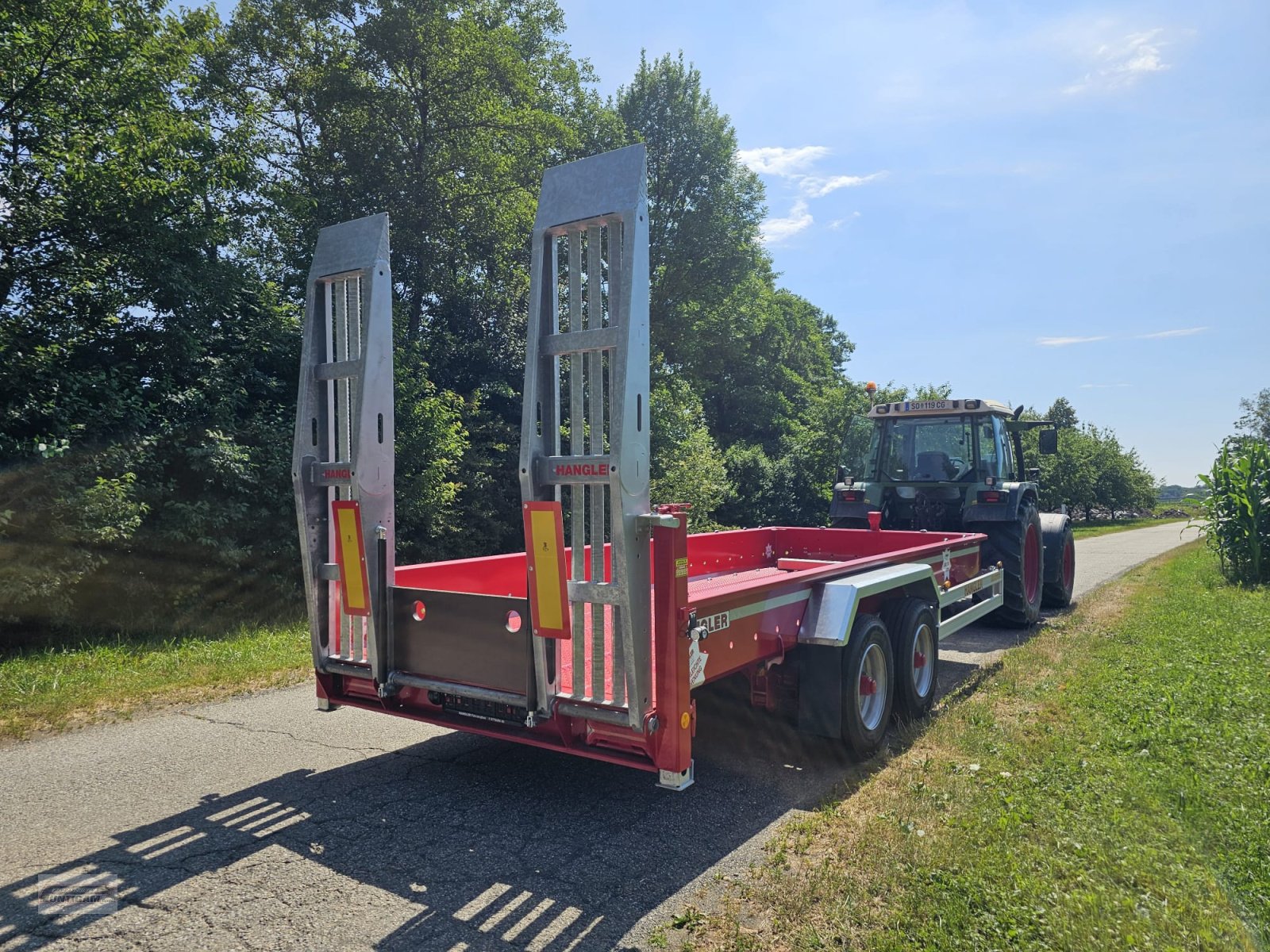 Anhänger van het type Fliegl TTS-H 100/Hangler TPS 2, Gebrauchtmaschine in Deutsch - Goritz (Foto 8)