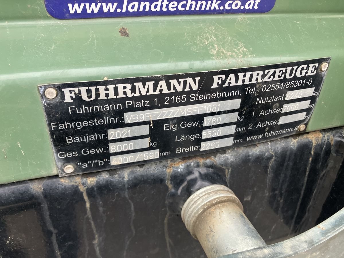 Anhänger от тип Fuhrmann 8000, Gebrauchtmaschine в Villach (Снимка 10)