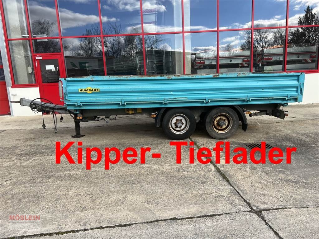 Anhänger typu Humbaur HTK 10 50 24 Tandem Kipper- Tieflader, Gebrauchtmaschine v Schwebheim (Obrázok 1)