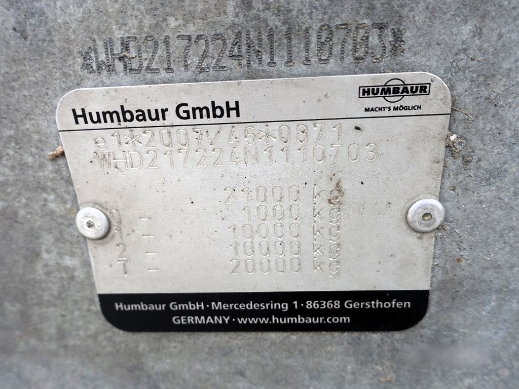 Anhänger tipa Humbaur Tandemanhänger, Gebrauchtmaschine u Wallersdorf (Slika 13)