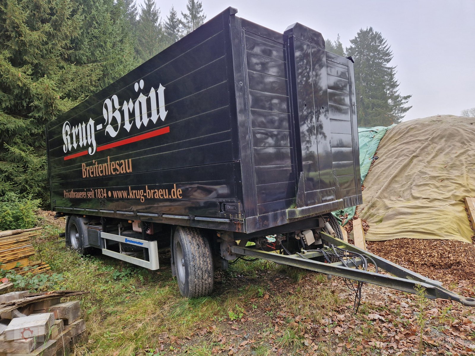 Anhänger typu Kotschenreuther 18to 2-Achs Schwenkwand Getränke Anhänger, Gebrauchtmaschine v Tiefenbach (Obrázek 1)