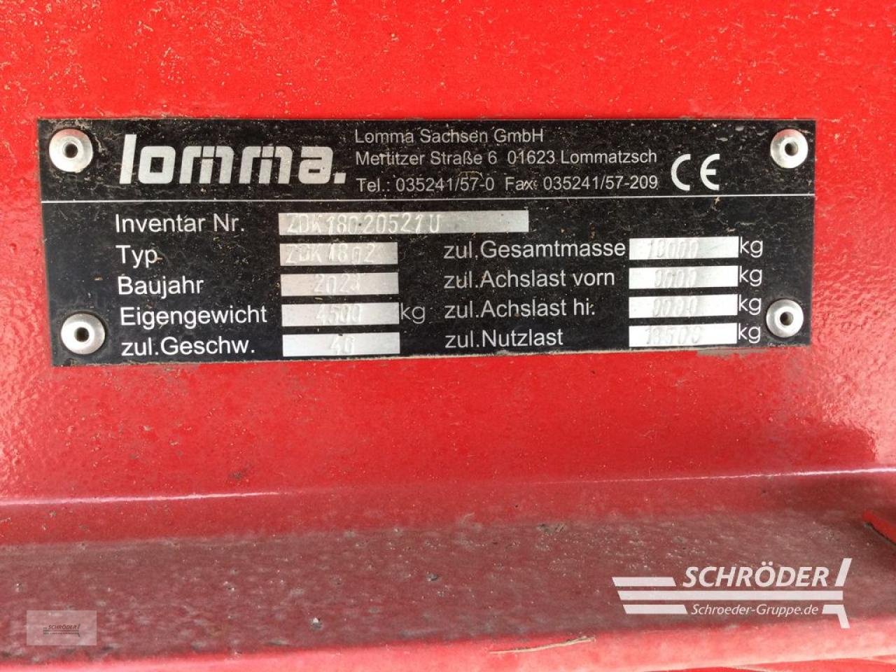 Anhänger typu Lomma ZDK 1802, Gebrauchtmaschine w Holdorf (Zdjęcie 13)