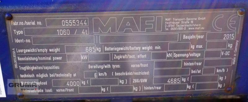 Anhänger Türe ait MAFI 1060 / 4t, Gebrauchtmaschine içinde Friedberg-Derching (resim 6)