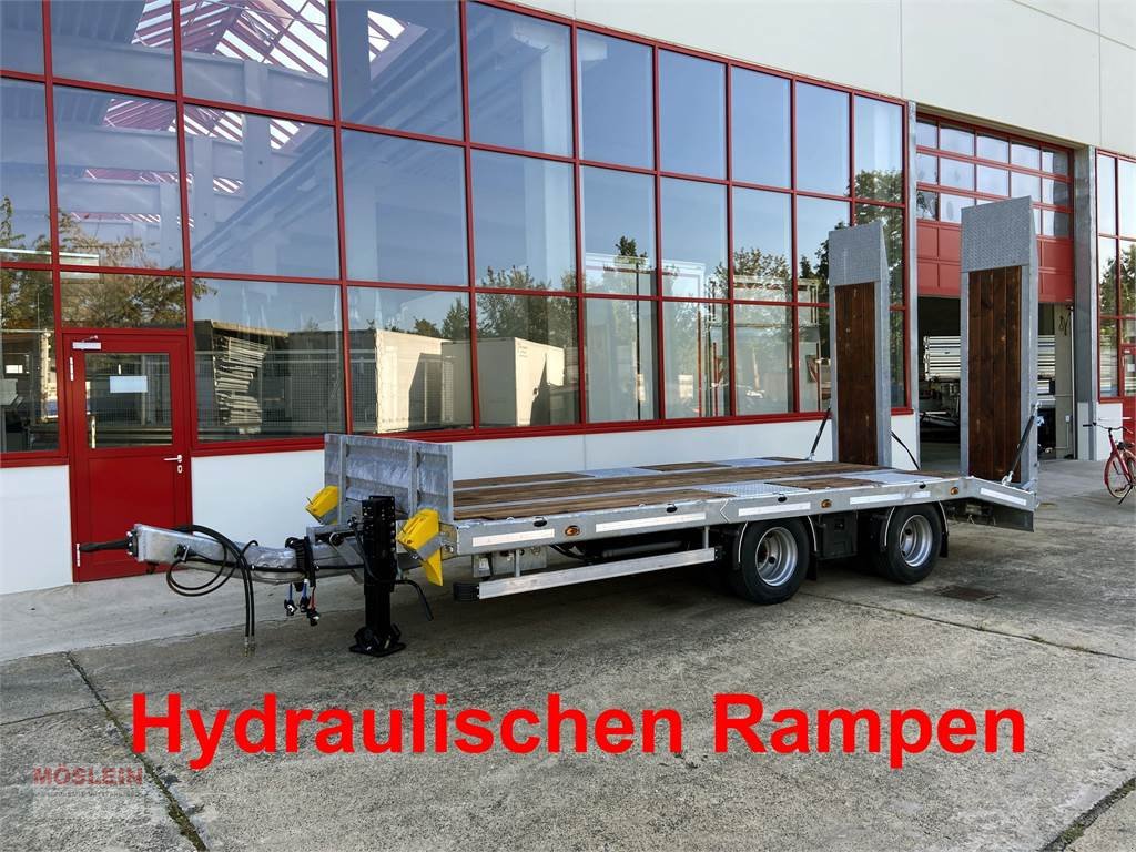 Anhänger des Typs Möslein TT21-6,5 hydr 21 t Tandemtieflader, hydr. Rampen,, Gebrauchtmaschine in Schwebheim (Bild 2)