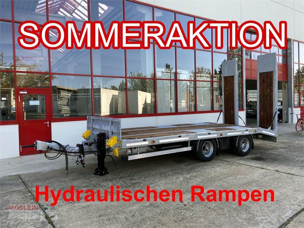 Anhänger des Typs Möslein TT21-6,5 hydr 21 t Tandemtieflader, hydr. Rampen,, Gebrauchtmaschine in Schwebheim (Bild 1)