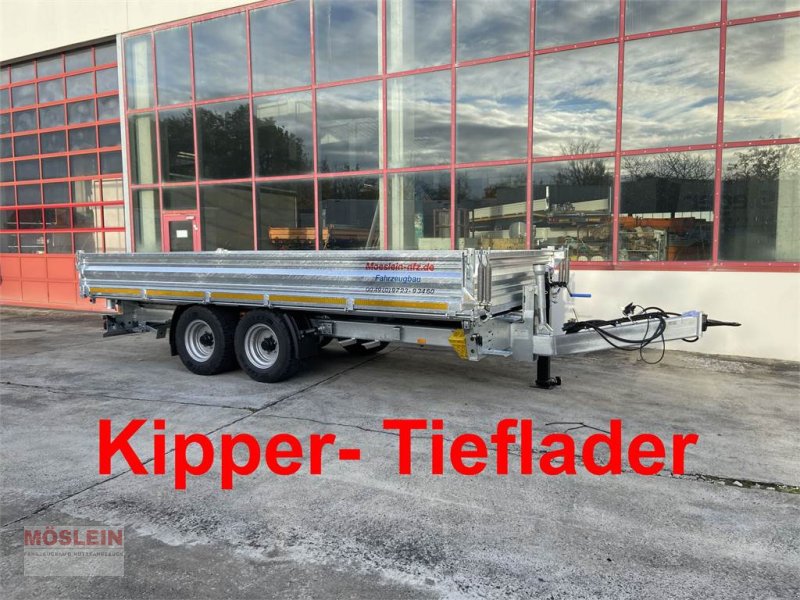 Anhänger tip Möslein TTD 11 Breite Reifen Kipper Tieflader, Breite Rei, Gebrauchtmaschine in Schwebheim (Poză 1)