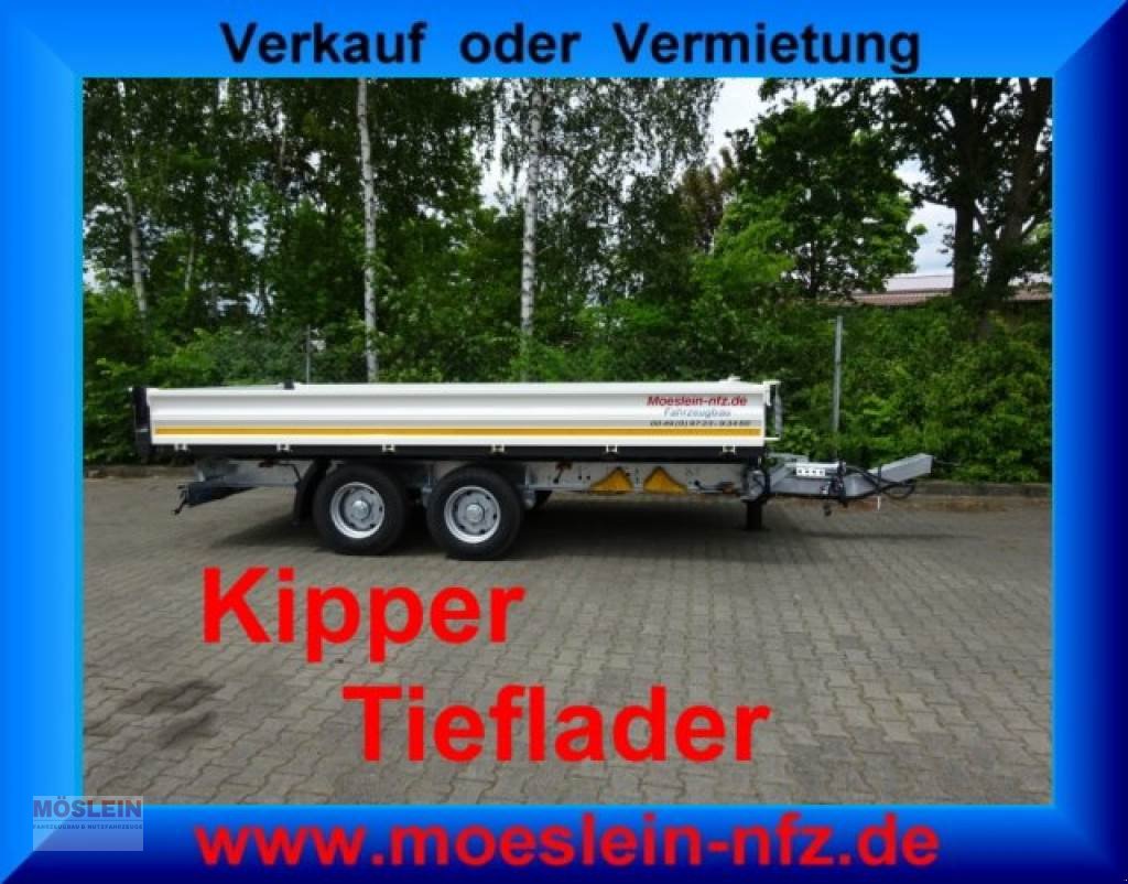 Anhänger du type Möslein TTD 11 Weiß neuer Tandem 3- Seitenkipper Tieflade, Gebrauchtmaschine en Schwebheim (Photo 2)