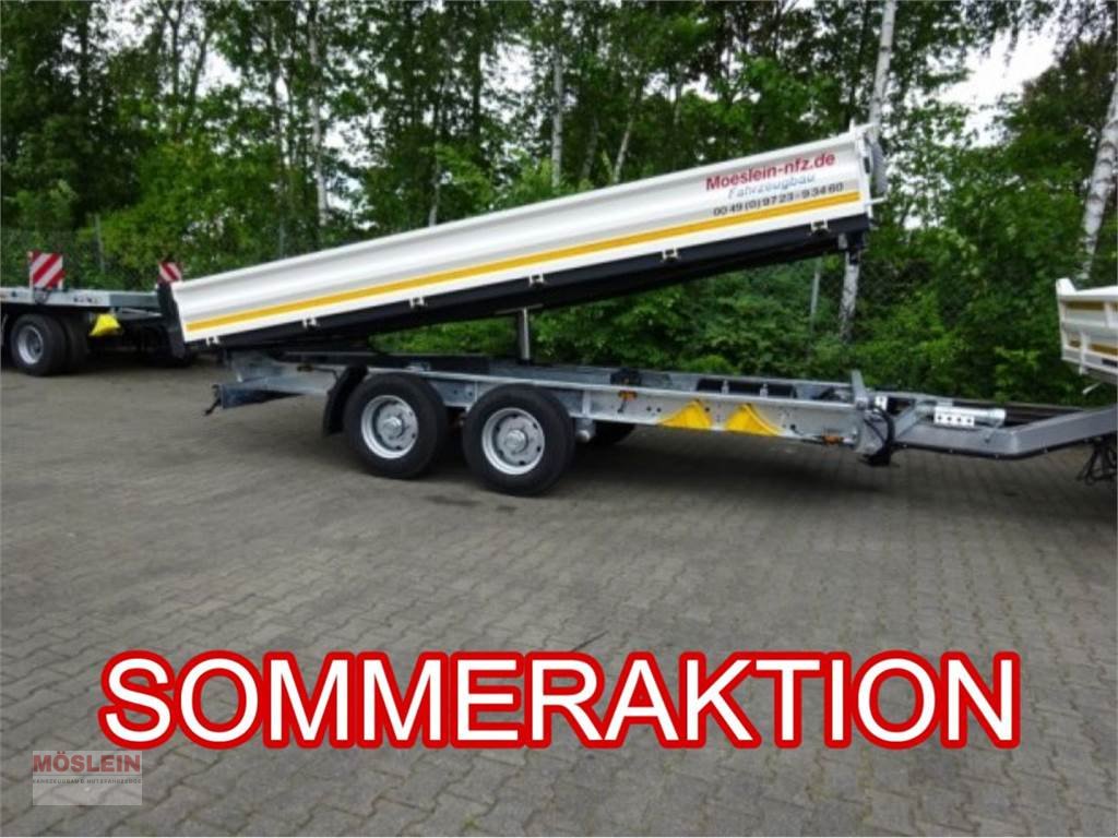 Anhänger du type Möslein TTD 11 Weiß neuer Tandem 3- Seitenkipper Tieflade, Gebrauchtmaschine en Schwebheim (Photo 1)