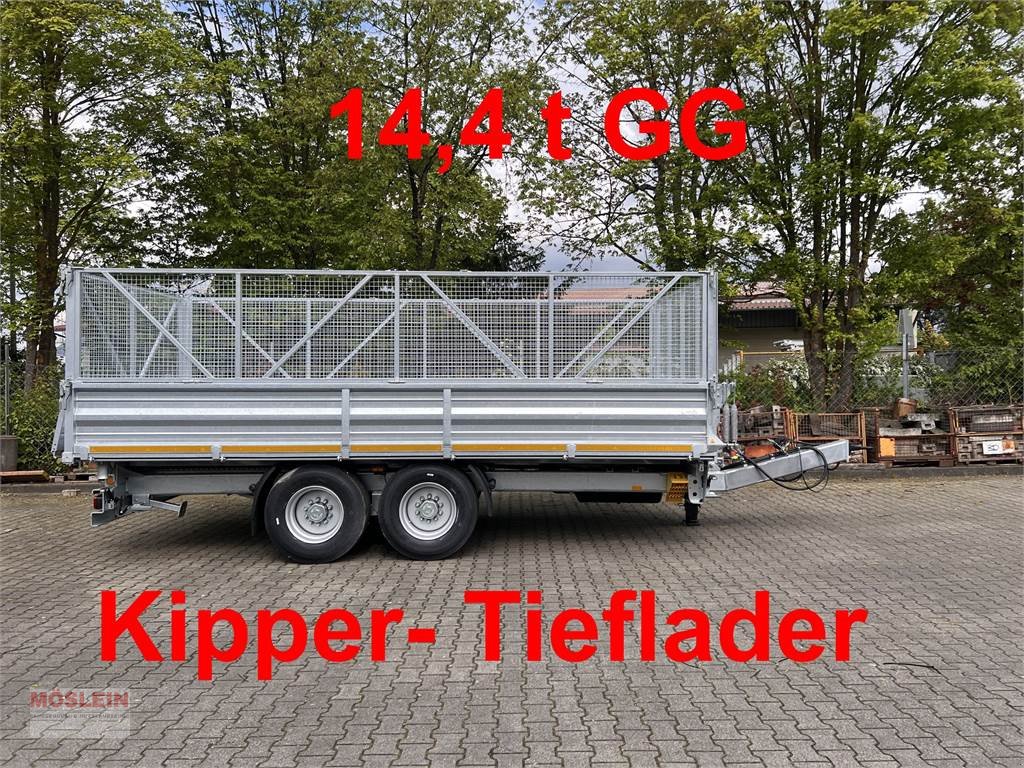 Anhänger za tip Möslein TTD 14 5,70 m 14 t Tandem- Kipper Tieflader 5,70, Gebrauchtmaschine u Schwebheim (Slika 1)