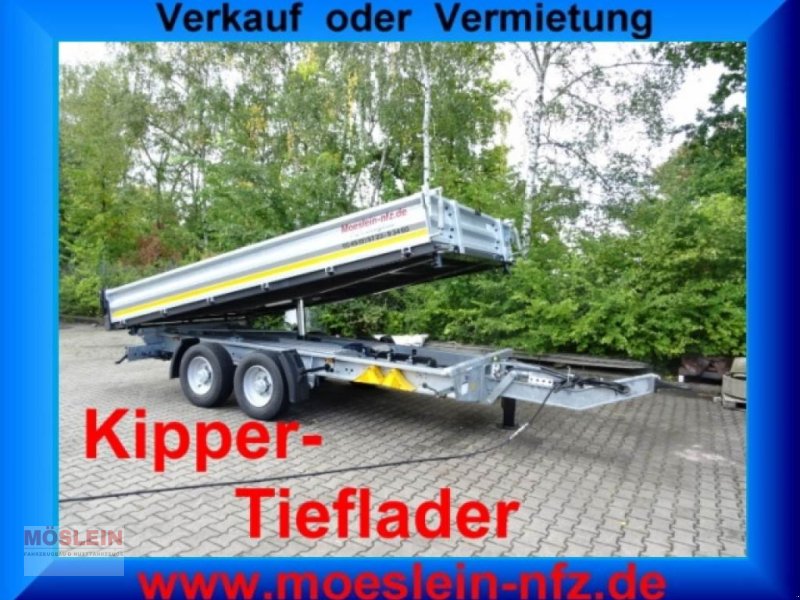 Anhänger del tipo Möslein TTG 11 Verzinkt neuer Tandem 3- Seitenkipper Tief, Gebrauchtmaschine en Schwebheim (Imagen 1)