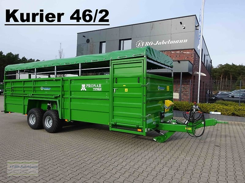 Anhänger del tipo PRONAR Viehtransportanhänger Kurier 46 mit Stahlbordwände, NEU, Neumaschine In Itterbeck (Immagine 29)