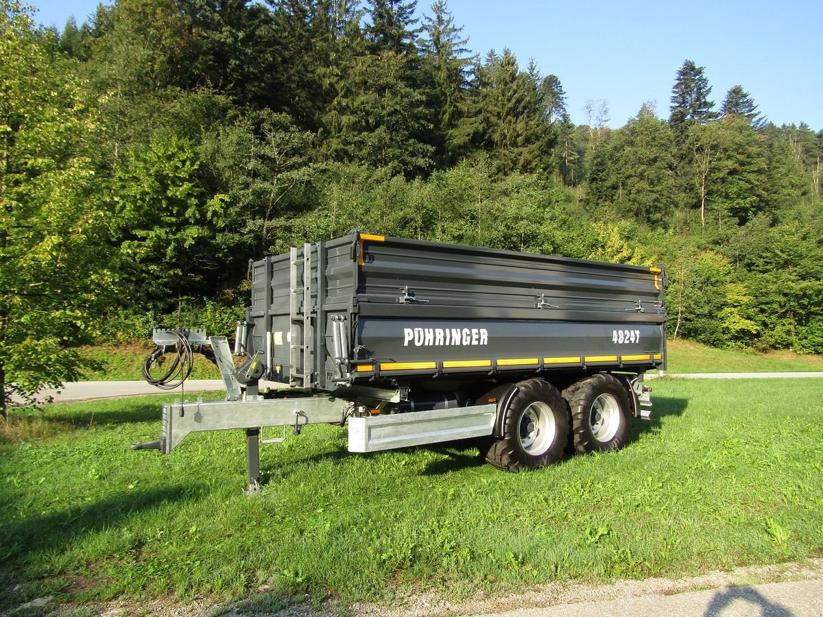 Anhänger tipa Pühringer 3-Seitenkipper 4824 Tandem 16 to. Baukipper L110, Neumaschine u Ebensee (Slika 1)