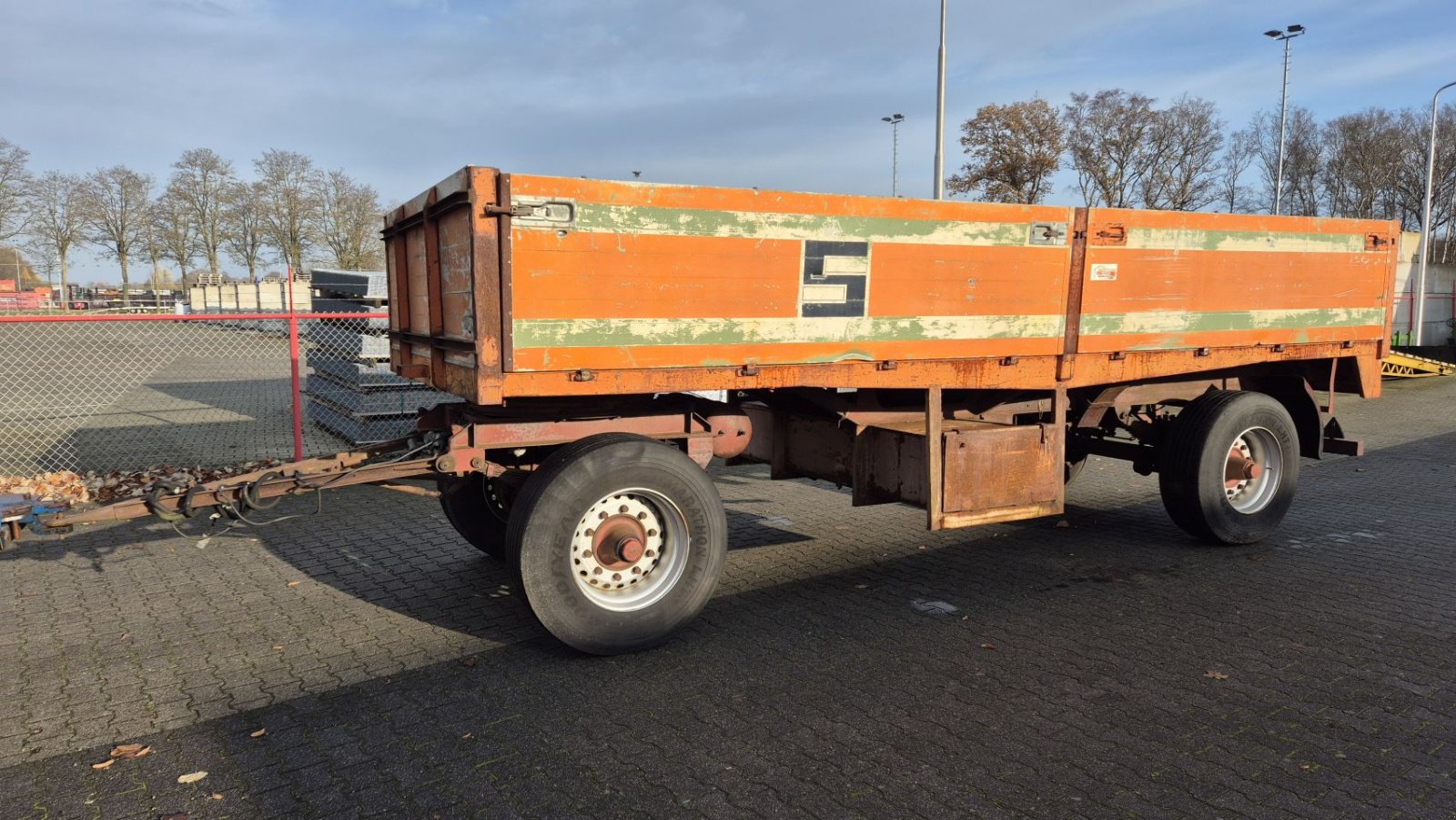 Anhänger del tipo Sonstige Aanhanger plattewagen Landbouwwagen balenwagen kar, Gebrauchtmaschine In Schoonebeek (Immagine 1)