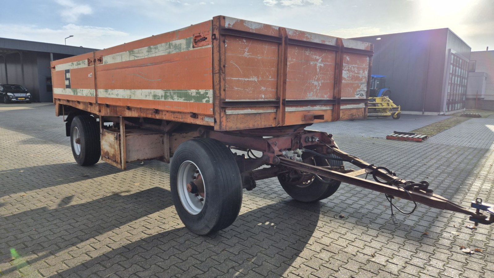 Anhänger typu Sonstige Aanhanger plattewagen Landbouwwagen balenwagen kar, Gebrauchtmaschine v Schoonebeek (Obrázok 2)