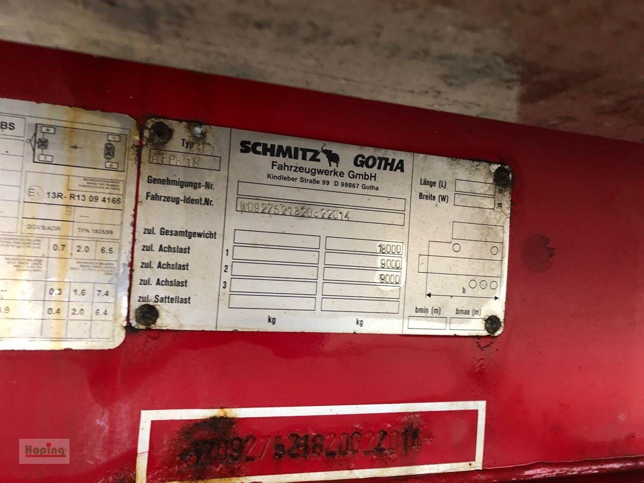 Anhänger tip Sonstige Schmitz Gotha AFPR18, Gebrauchtmaschine in Bakum (Poză 16)