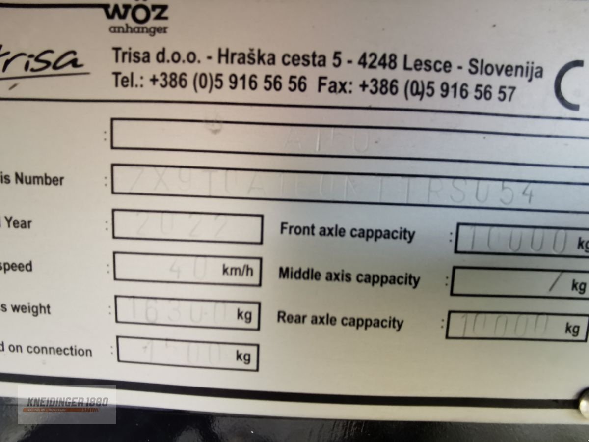 Anhänger typu Sonstige Tandemkipper WÖZ AL 160, Neumaschine v Altenfelden (Obrázek 3)