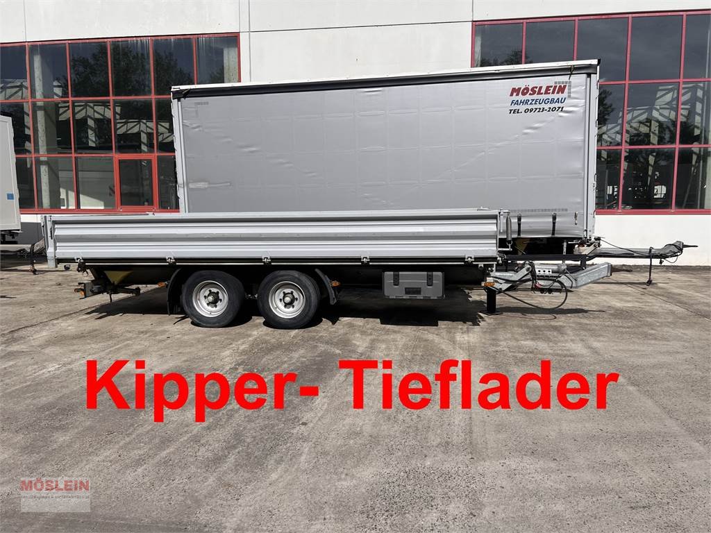 Anhänger del tipo Sonstige TK Tandemkipper- Tieflader, 5.53 m LadeflächeWeni, Gebrauchtmaschine en Schwebheim (Imagen 1)