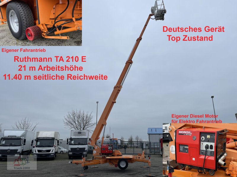Anhängerarbeitsbühne del tipo Ruthmann Ruthmann Arbeitsbühne 21m Höhe eigener Dieselmotor -E-Antrieb, Gebrauchtmaschine In Sottrum (Immagine 1)