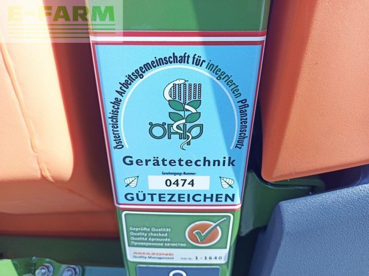 Anhängespritze za tip Amazone uf 1302 feldspritze, Gebrauchtmaschine u SANKT MARIENKIRCHEN BEI SCHÄRDING (Slika 10)