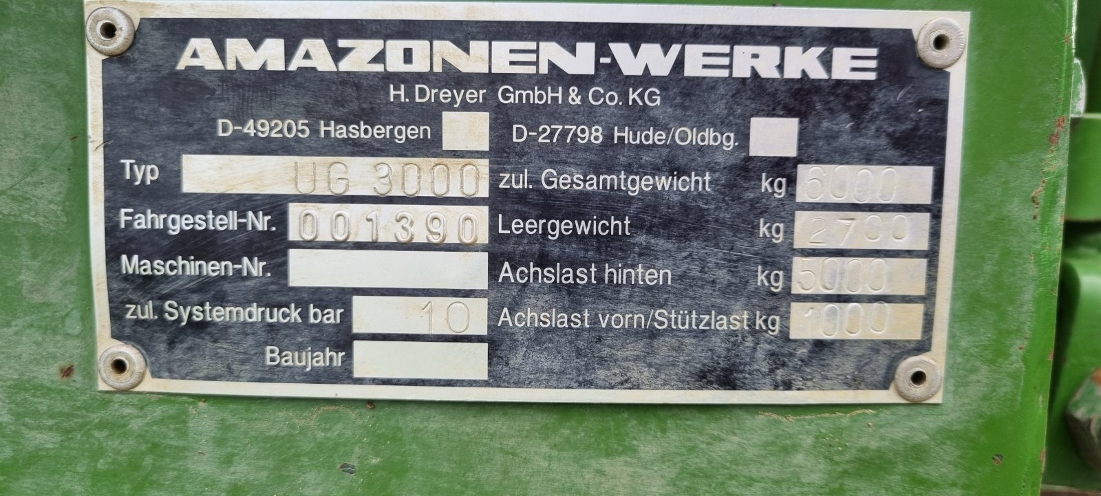 Anhängespritze tipa Amazone UG 3000 Power, Gebrauchtmaschine u Welver (Slika 13)