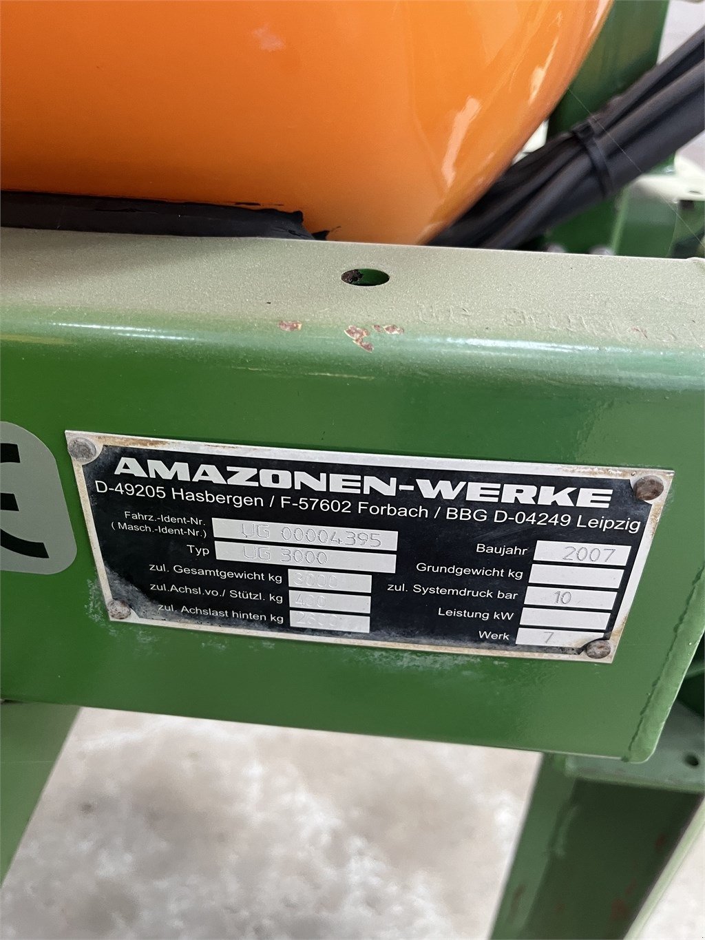 Anhängespritze za tip Amazone UG 3000, Gebrauchtmaschine u Mern (Slika 7)