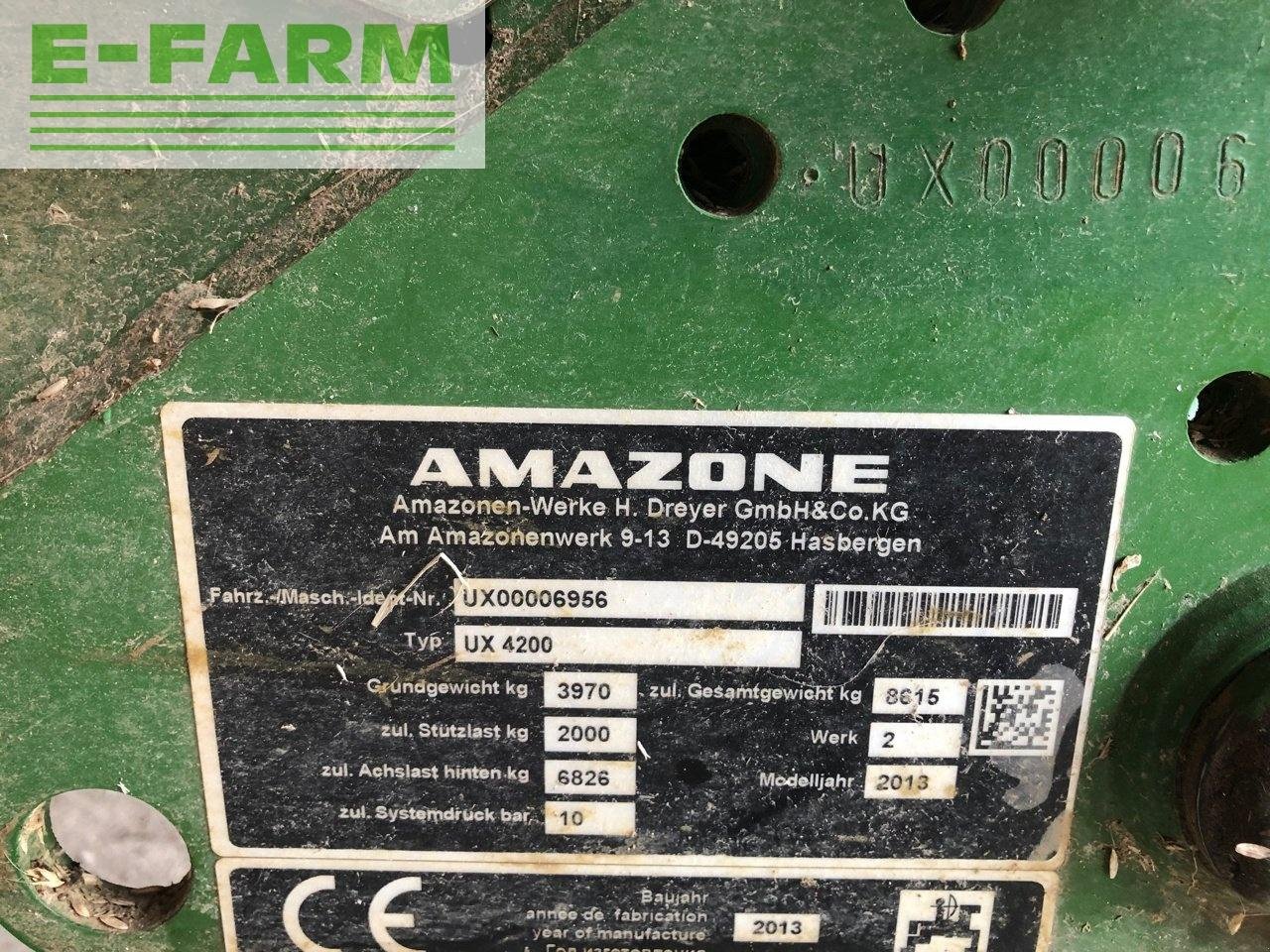 Anhängespritze tipa Amazone ux 4200 super, Gebrauchtmaschine u CHAUVONCOURT (Slika 7)