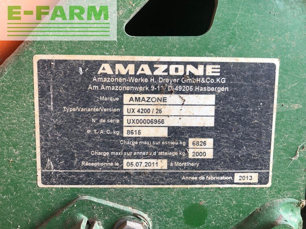 Anhängespritze van het type Amazone ux 4200 super, Gebrauchtmaschine in CHAUVONCOURT (Foto 8)